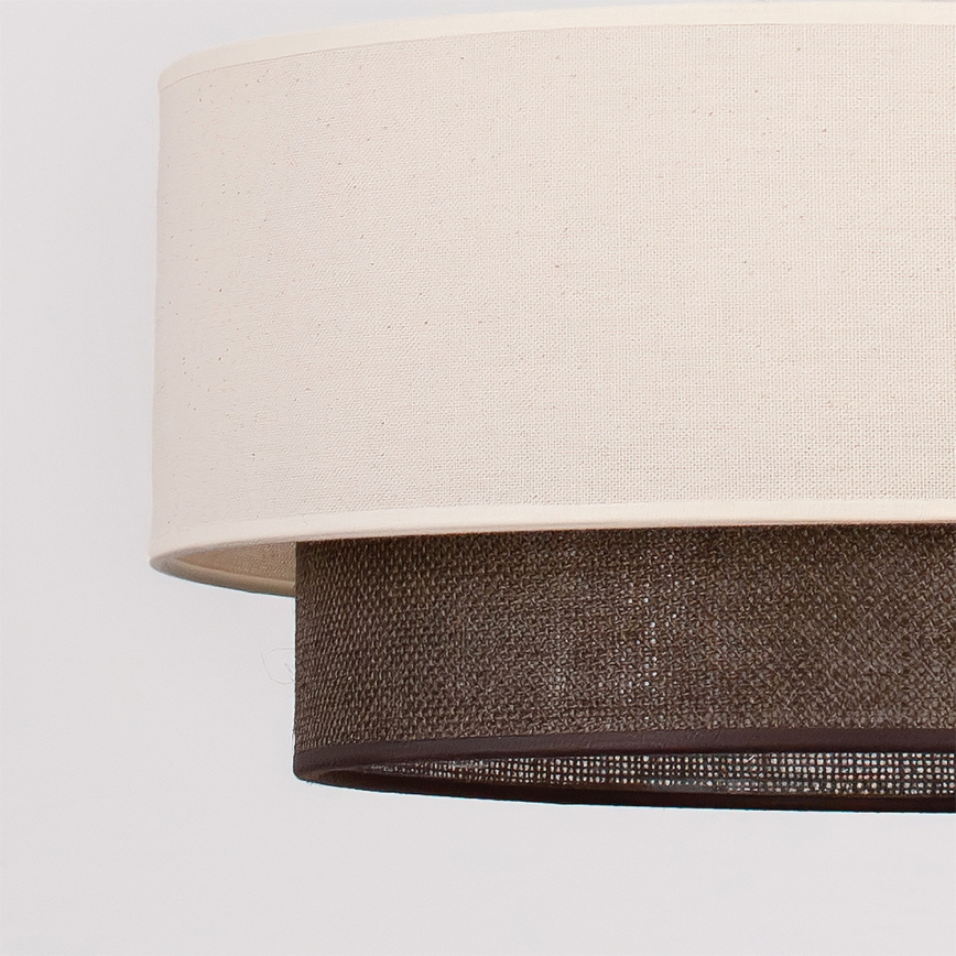 Brilagi - Lámpara de techo LED de montaje en superficie BOHO STYLE 1xE27/15W/230V Ø 40 cm crema/marrón