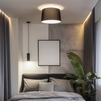 Brilagi - lámpara de techo LED de montaje en superficie CERIA 1x E27/40 W/230 V Ø 45 cm negra