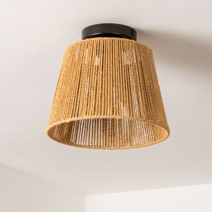 Brilagi - Lámpara de techo LED de montaje en superficie CERIA BOHO 1xE27/40W/230V Ø 28 cm marrón