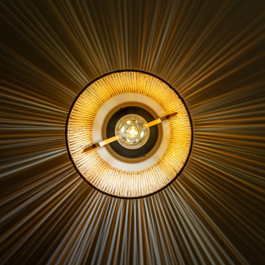 Brilagi - Lámpara de techo LED de montaje en superficie CERIA BOHO 1xE27/40W/230V Ø 28 cm marrón