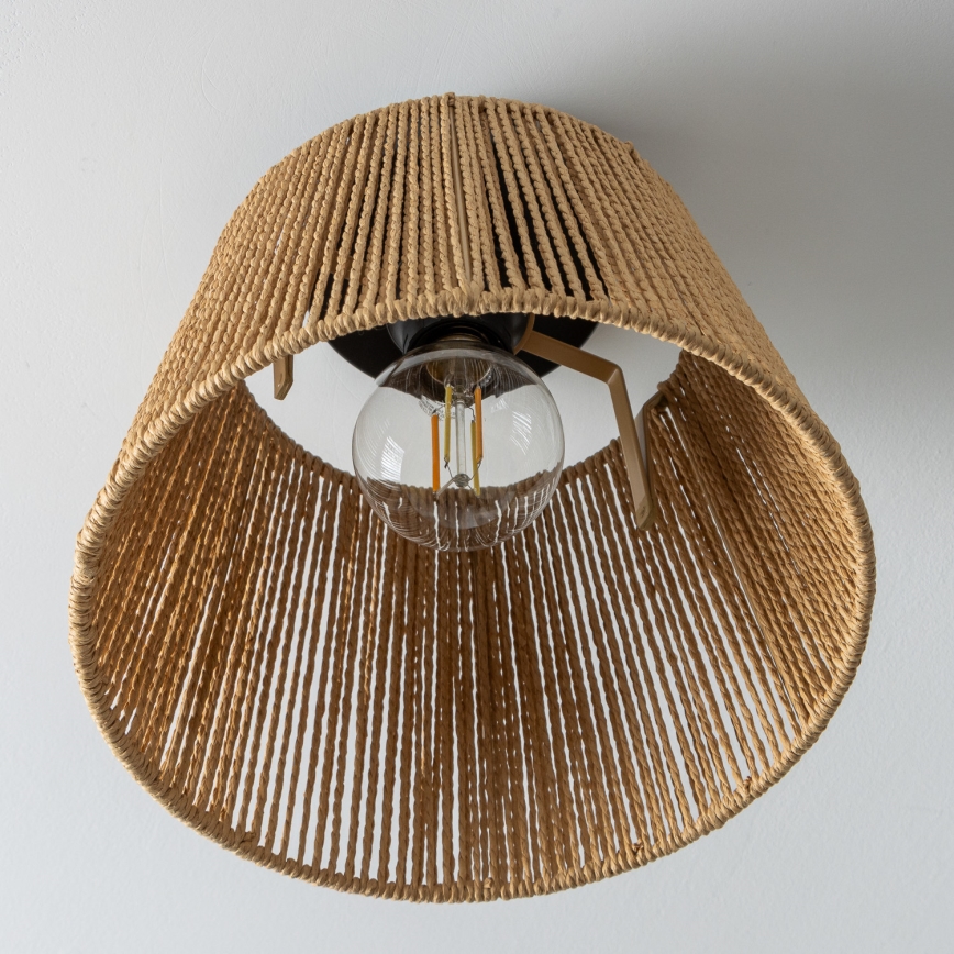 Brilagi - Lámpara de techo LED de montaje en superficie CERIA BOHO 1xE27/40W/230V Ø 28 cm marrón