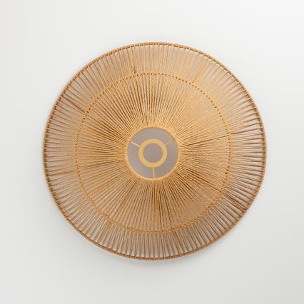 Brilagi - Lámpara de techo LED de montaje en superficie CERIA BOHO 1xE27/40W/230V Ø 50 cm marrón