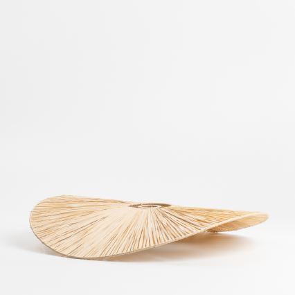 Brilagi - Lámpara de techo LED de montaje en superficie CERIA BOHO 1xE27/40W/230V Ø 60 cm rafia/roble