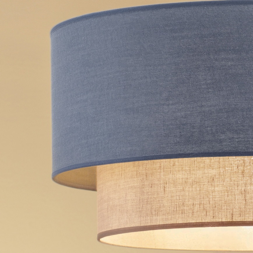 Brilagi - Lámpara de techo LED de montaje superficial BOHO ECO 1xE27/10W/230V Ø 40 cm azul/crema