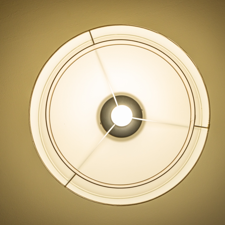 Brilagi - Lámpara de techo LED de montaje superficial CERIA 1xE27/40W/230V, Ø 50 cm, blanca/beige