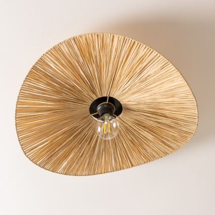 Brilagi - Lámpara de techo LED de montaje superficial CERIA BOHO 1xE27/40W/230V, diámetro 60 cm, rafia