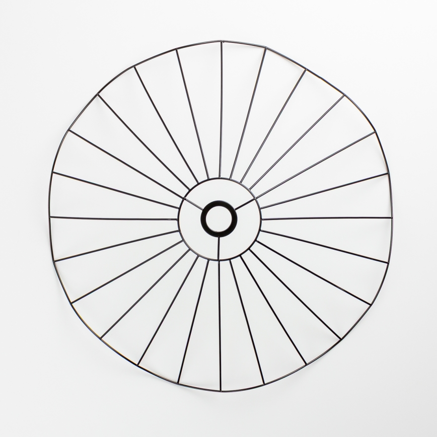 Brilagi - Lámpara de techo LED de montaje superficial CERIA WIRE 1xE27/40W/230V Ø 60 cm negro/roble