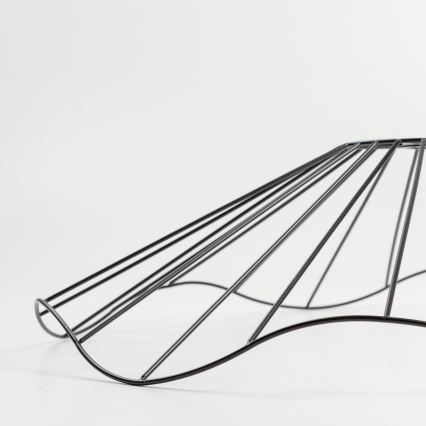 Brilagi - Lámpara de techo LED de montaje superficial CERIA WIRE 1xE27/40W/230V Ø 60 cm negro/roble