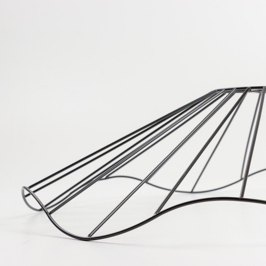 Brilagi - Lámpara de techo LED de montaje superficial CERIA WIRE 1xE27/40W/230V Ø 60 cm negro/roble