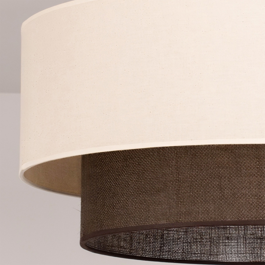 Brilagi - Lámpara de techo LED de montaje superficial ESTILO BOHO 3xE27/15W/230V Ø 60 cm crema/marrón