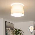 Brilagi - Lámpara de techo LED de superficie CERIA 1xE27/40W/230V Ø 30 cm beige
