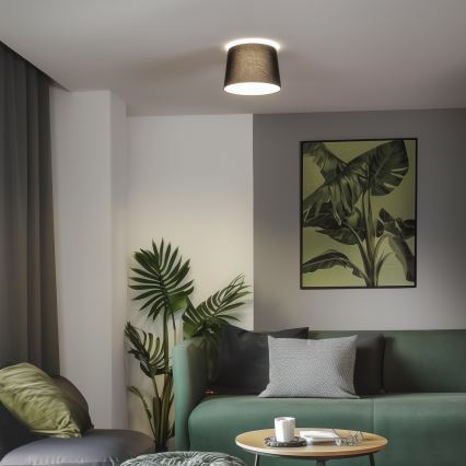 Brilagi - Lámpara de techo LED de superficie CERIA 1xE27/40W/230V Ø 30 cm, negra