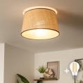 Brilagi - Lámpara de techo LED de superficie CERIA 1xE27/40W/230V Ø 35 cm beige