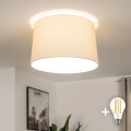 Brilagi - Lámpara de techo LED de superficie CERIA 1xE27/40W/230V Ø 45 cm beige