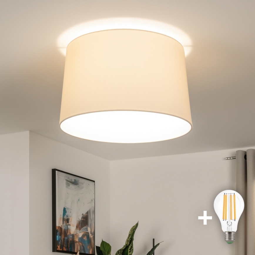 Brilagi - Lámpara de techo LED de superficie CERIA 1xE27/40W/230V Ø 45 cm beige