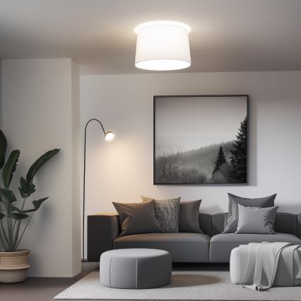 Brilagi - Lámpara de techo LED de superficie CERIA 1xE27/40W/230V Ø 45 cm blanca