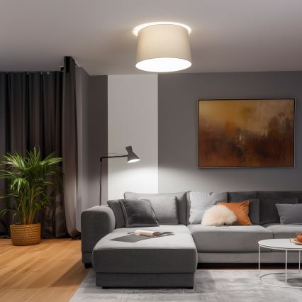 Brilagi - Lámpara de techo LED de superficie CERIA, 1xE27/40W/230V, Ø 45 cm, gris