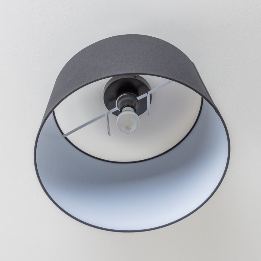 Brilagi - Lámpara de techo LED de superficie CERIA 1xE27/40W/230V Ø 45 cm negra