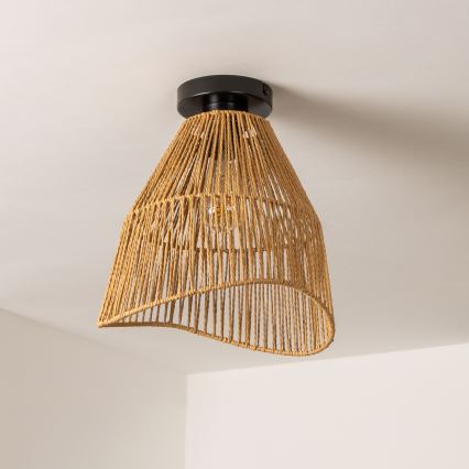Brilagi - Lámpara de techo LED de superficie CERIA BOHO 1xE27/40W/230V Ø 30 cm marrón