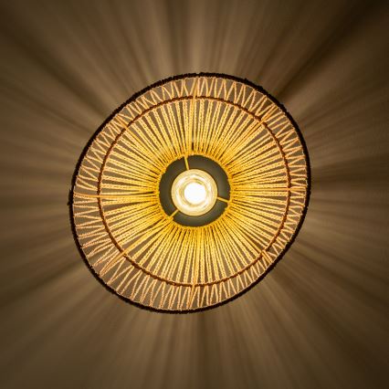 Brilagi - Lámpara de techo LED de superficie CERIA BOHO 1xE27/40W/230V Ø 30 cm marrón