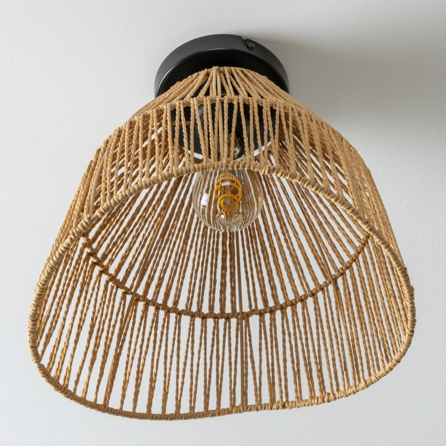 Brilagi - Lámpara de techo LED de superficie CERIA BOHO 1xE27/40W/230V Ø 30 cm marrón