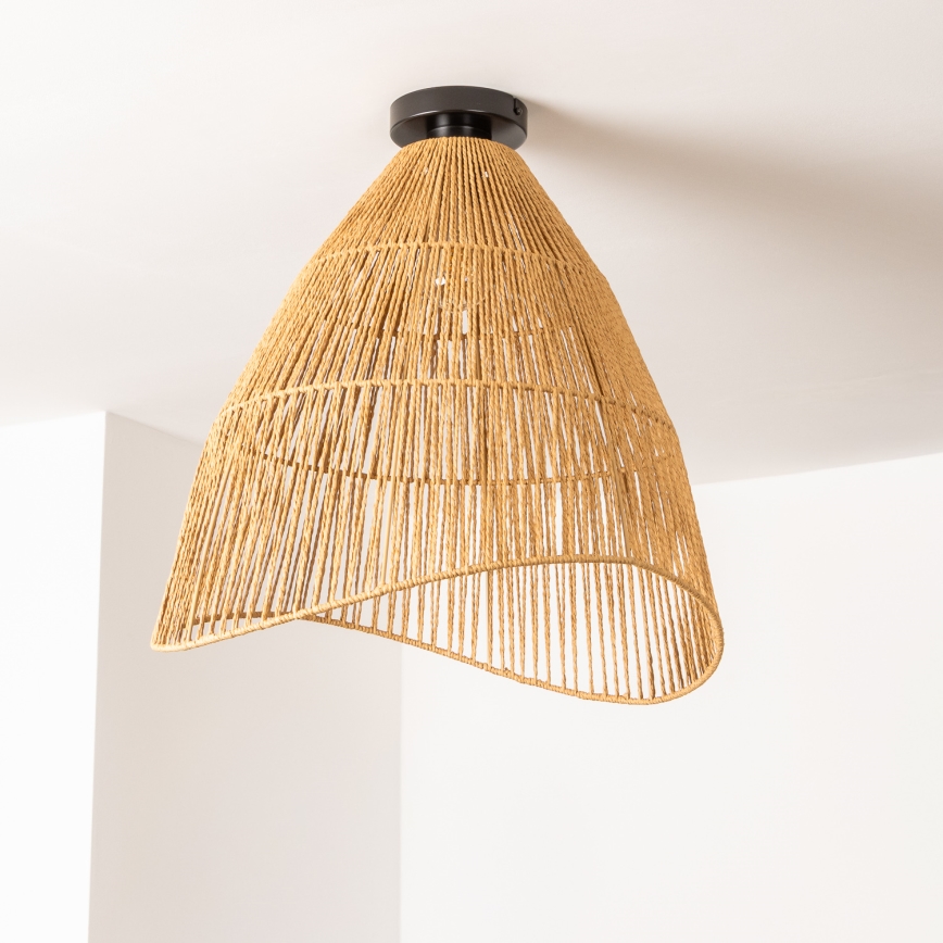 Brilagi - Lámpara de techo LED de superficie CERIA BOHO 1xE27/40W/230V Ø 50 cm marrón