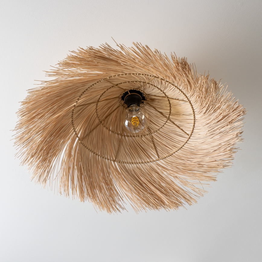 Brilagi - Lámpara de techo LED de superficie CERIA BOHO 1xE27/40W/230V Ø 70 cm ratán