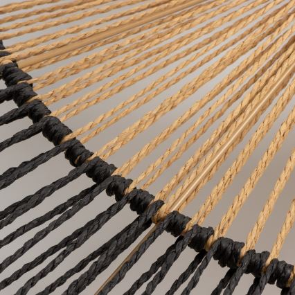 Brilagi - Lámpara LED de techo de superficie CERIA BOHO 1xE27/40W/230V, diámetro 80 cm, negro/marrón/roble