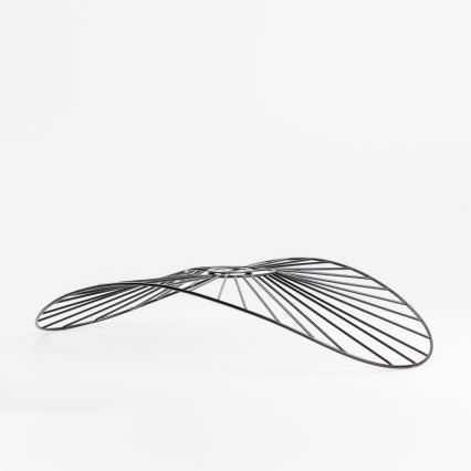 Brilagi - Lámpara de techo LED de superficie CERIA WIRE 1xE27/40W/230V 40x56 cm negro/roble