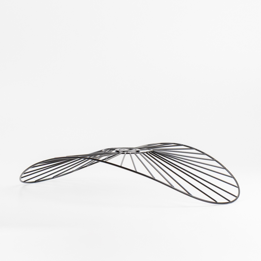 Brilagi - Lámpara de techo LED de superficie CERIA WIRE 1xE27/40W/230V 40x56 cm negro/roble