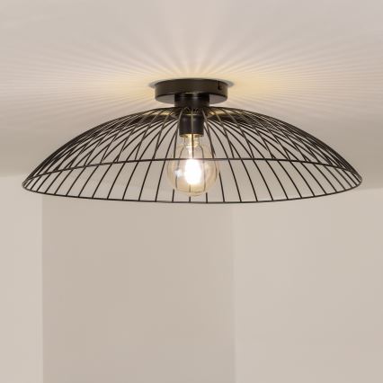Brilagi - Lámpara de techo LED de superficie CERIA WIRE 1xE27/40W/230V Ø 60 cm negra
