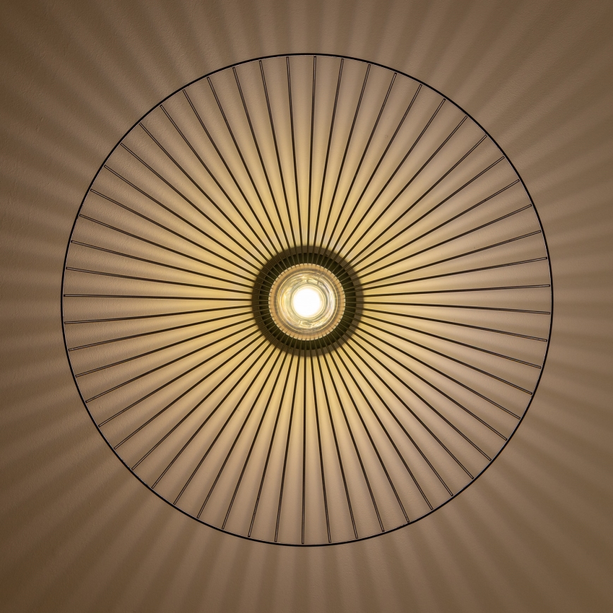 Brilagi - Lámpara de techo LED de superficie CERIA WIRE 1xE27/40W/230V Ø 60 cm negra