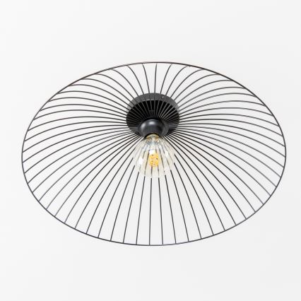 Brilagi - Lámpara de techo LED de superficie CERIA WIRE 1xE27/40W/230V Ø 60 cm negra