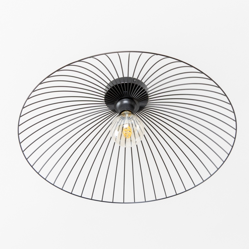 Brilagi - Lámpara de techo LED de superficie CERIA WIRE 1xE27/40W/230V Ø 60 cm negra