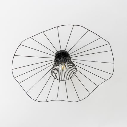 Brilagi - Lámpara de techo LED de superficie CERIA WIRE 1xE27/40W/230V Ø 80 cm negra
