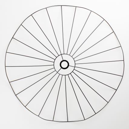 Brilagi - Lámpara de techo LED de superficie CERIA WIRE, 1xE27/40W/230V, Ø 80 cm, negro/roble