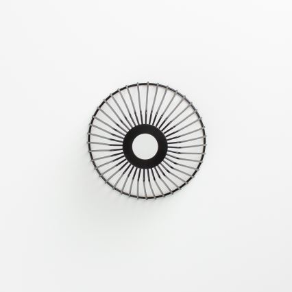 Brilagi - Lámpara de techo LED de superficie CERIA WIRE, 1xE27/40W/230V, Ø 80 cm, negro/roble