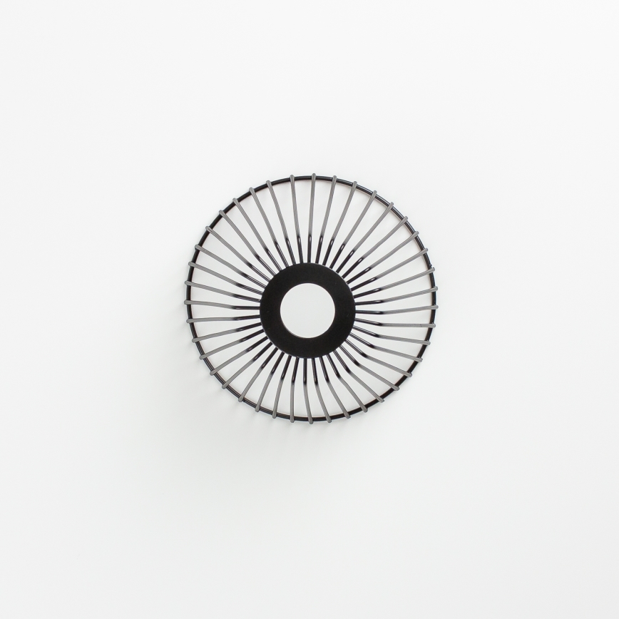 Brilagi - Lámpara de techo LED de superficie CERIA WIRE, 1xE27/40W/230V, Ø 80 cm, negro/roble