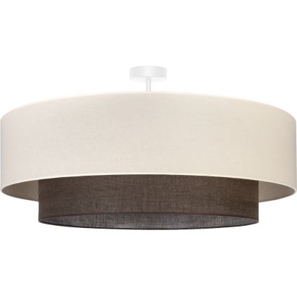 Brilagi - Lámpara de techo LED de superficie estilo BOHO 3xE27/15W/230V, Ø 80 cm, crema/marrón