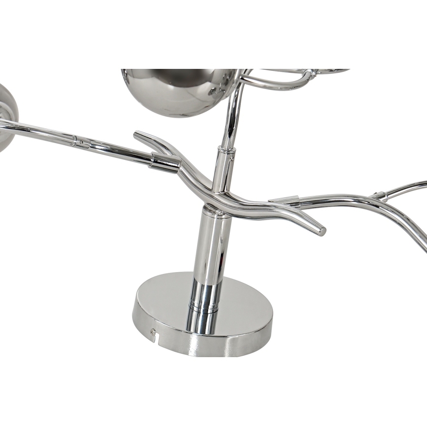 Brilagi - Lámpara de techo LED de superficie MISTEL 9xG9/3W/230V negro cromado/ahumado