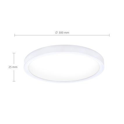 Brilagi - Plafón LED ESTELA LED/18W/230V Ø 30 cm blanco