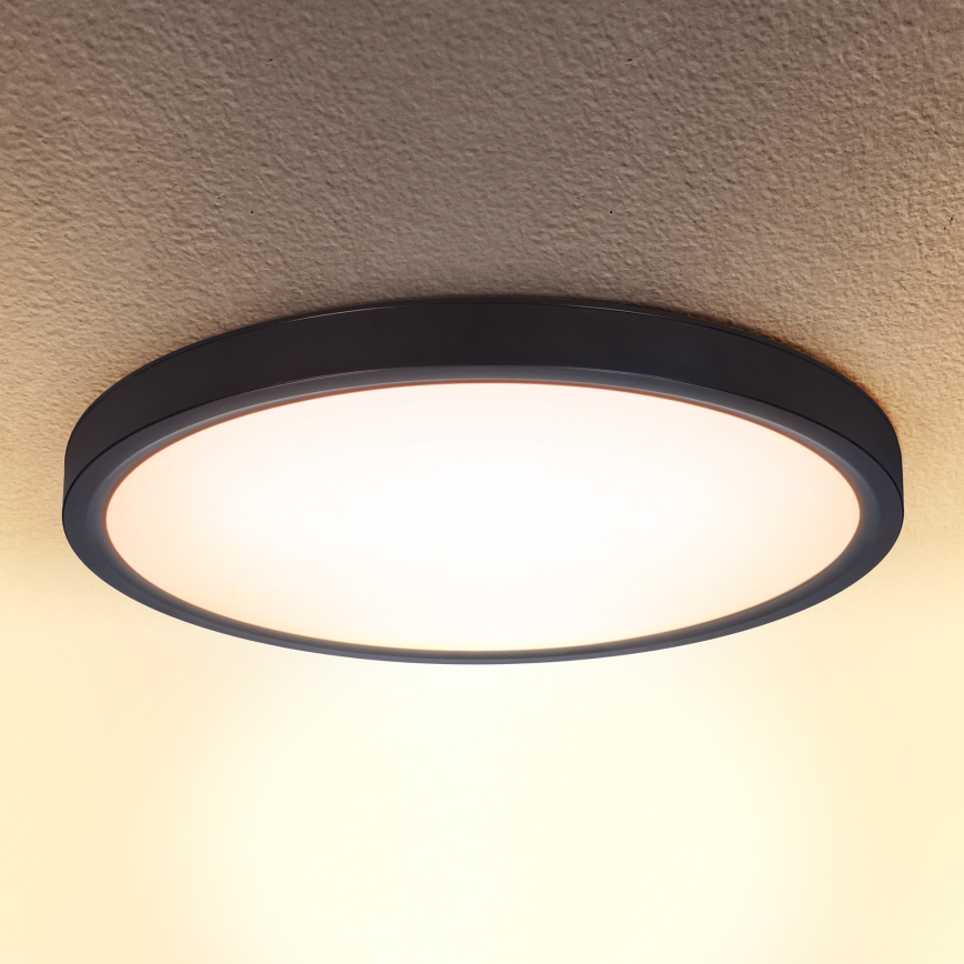 Brilagi - Lámpara de techo LED ESTELA LED/18W/230V diám. 30 cm negra
