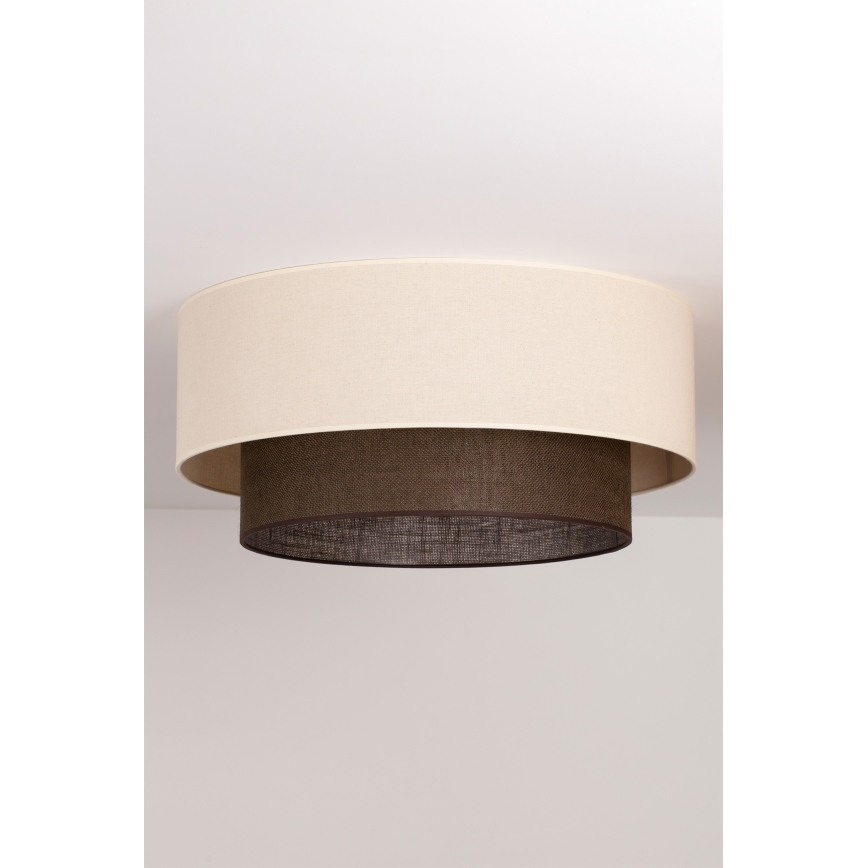 Brilagi - Lámpara de techo LED estilo BOHO 3xE27/15W/230V, diámetro 60 cm, crema/marrón