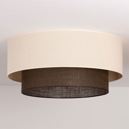 Brilagi - Lámpara de techo LED estilo BOHO 3xE27/15W/230V, diámetro 60 cm, crema/marrón