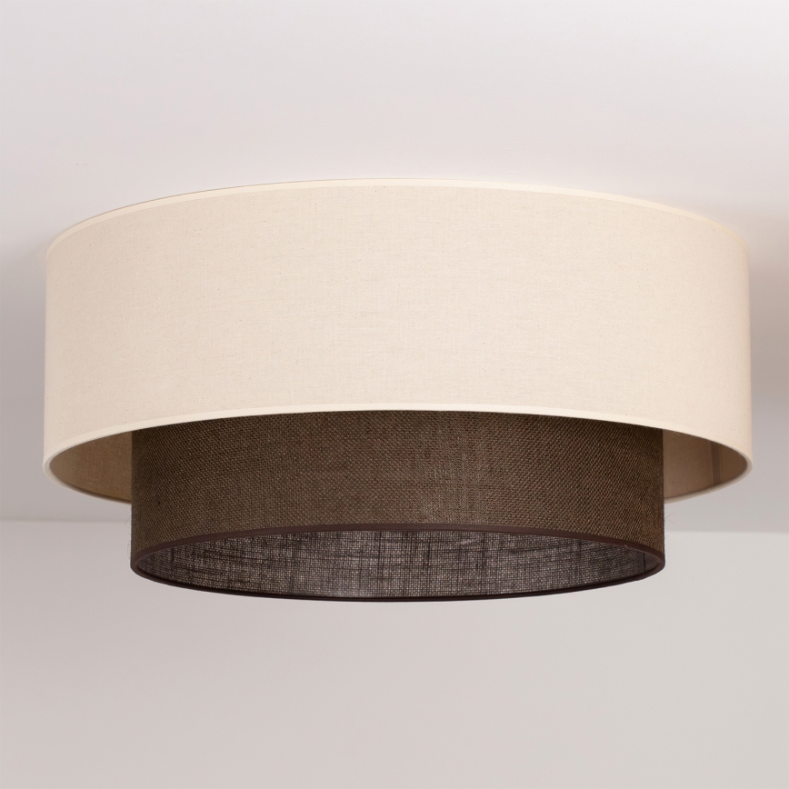 Brilagi - Lámpara de techo LED estilo BOHO 3xE27/15W/230V, diámetro 60 cm, crema/marrón