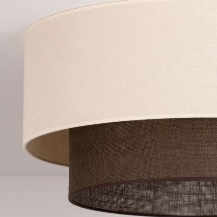 Brilagi - Lámpara de techo LED estilo BOHO 3xE27/15W/230V, diámetro 60 cm, crema/marrón