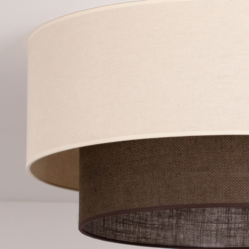 Brilagi - Lámpara de techo LED estilo BOHO 3xE27/15W/230V, diámetro 60 cm, crema/marrón