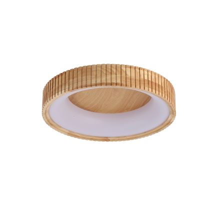 Brilagi - Luminaria de techo LED FALCON WOOD MODERN LED/30W/230V 3000/4000/6000K Ø 45 cm madera