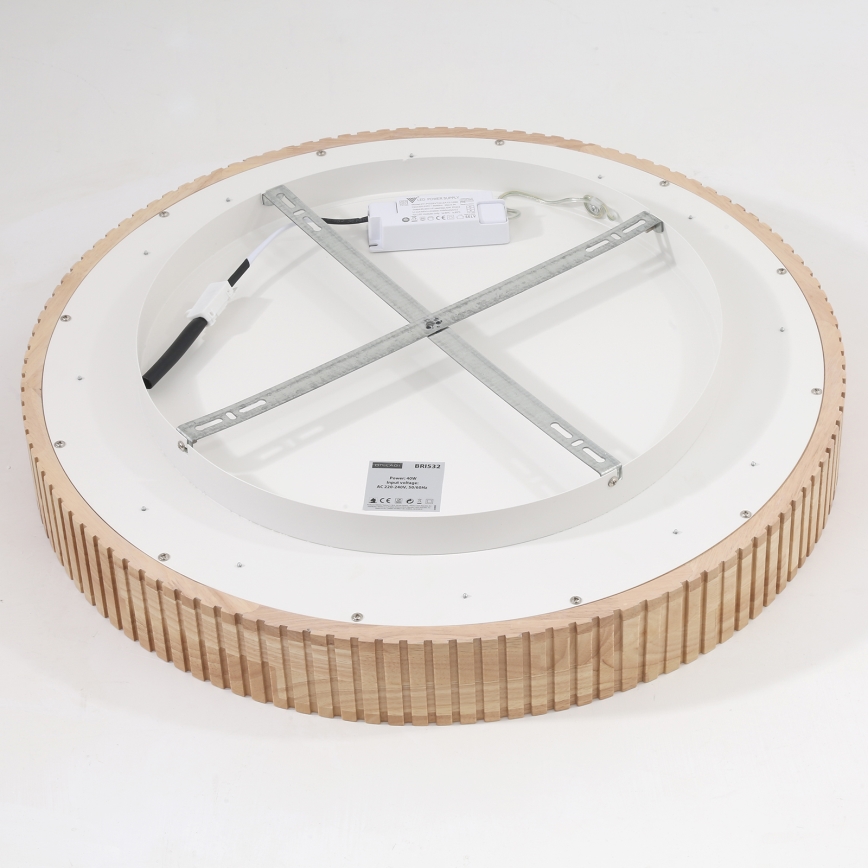 Brilagi - Luminaria LED de techo FALCON WOOD MODERN LED/40W/230V 3000/4000/6000K Ø 60 cm de madera