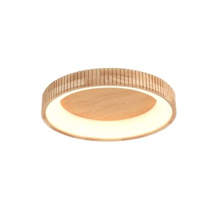 Brilagi - Lámpara de techo LED FALCON WOOD MODERN LED/40W/230V 3000/4000/6000K, diámetro 60 cm, madera